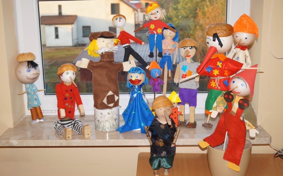 Konkurs na najładniejszą kukiełkę, inspirowaną lekturą książki Carlo Collodiego Pinokio