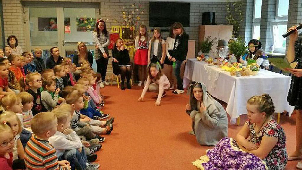 Wielkanocny poranek w Zespole Szkolno-Przedszkolnym w Leśniakowiźnie