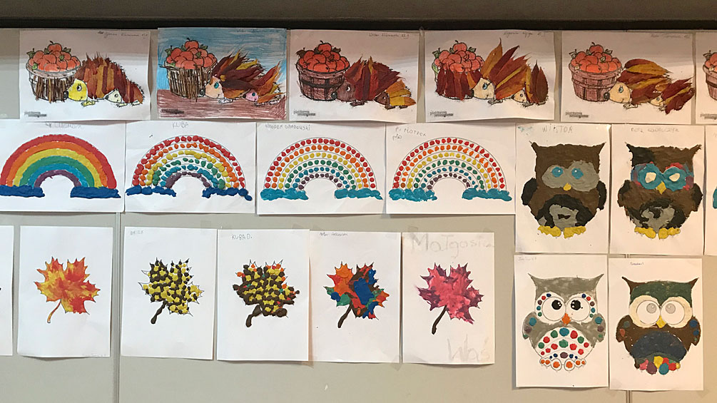 Jesienne barwy w świetlicy…