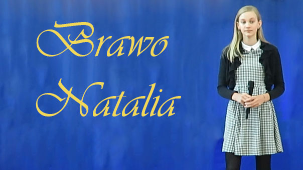 Sukces Natalii Osińskiej w Ogólnopolskim Festiwalu Piosenki Dziecięcej i Młodzieżowej on-line „Z piosenką na ustach”