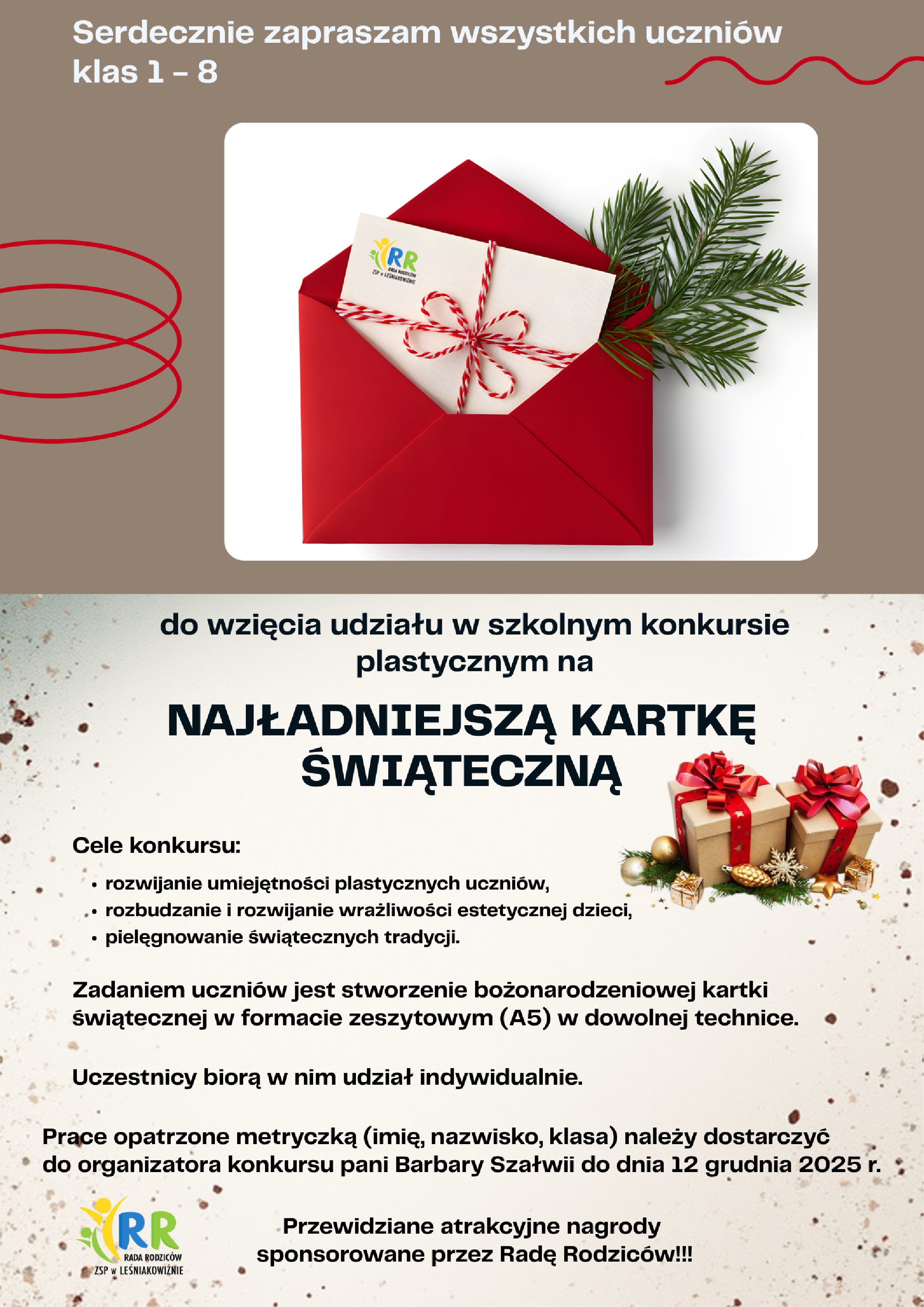 Konkurs plastyczny „Kartka Bożonarodzeniowa”